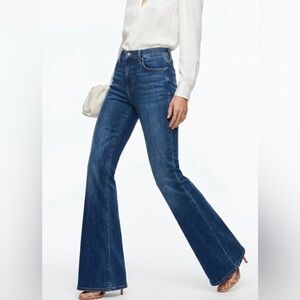 Frame LE HIGH FLARE Denim Dark Blue Jeans